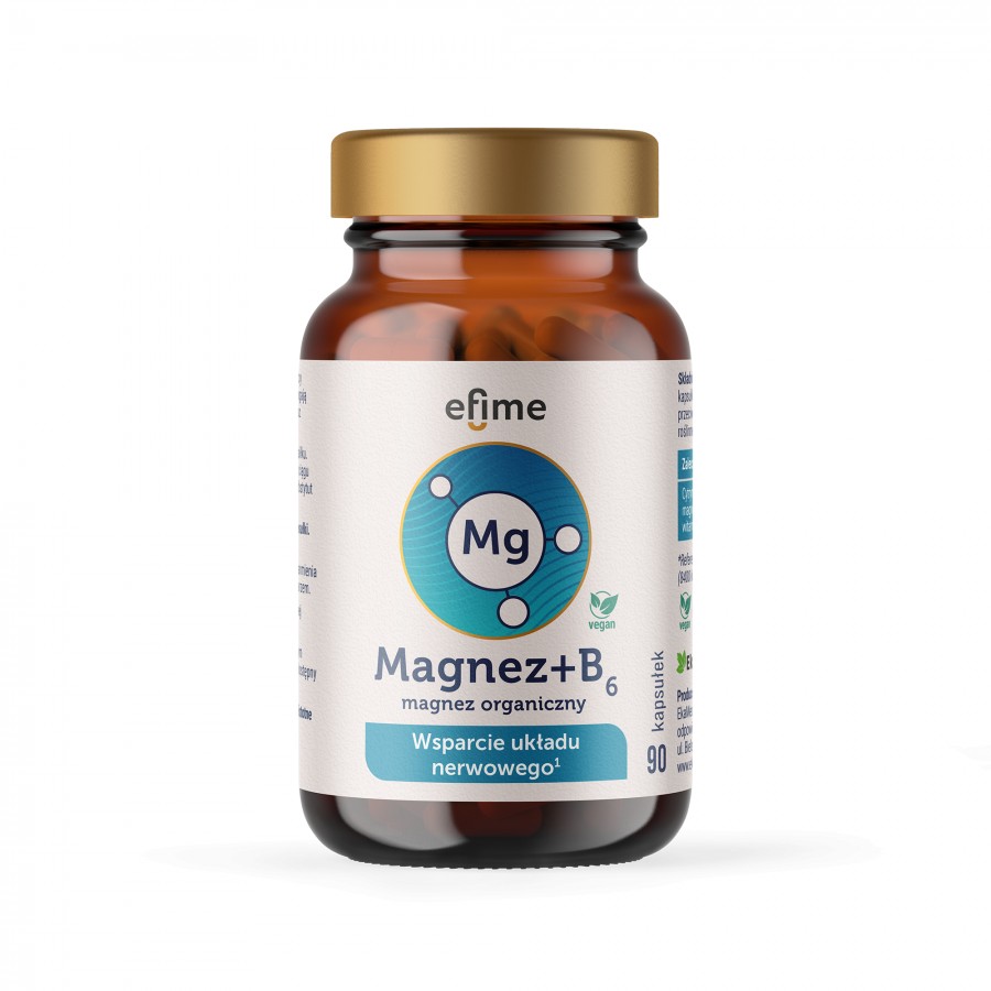 Magnez organiczny +B6 - kaps. 90 szt.
